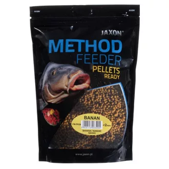  Jaxon Pellets Method Feeder Ready Banán 2 mm 500 g etetőpellet