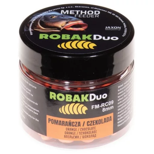 Jaxon Robak Duo (csoki narancs) 8 mm 25 g wafter csali