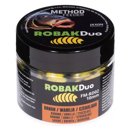 Jaxon Robak Duo (banán vanília csoki) 10 mm 25 g wafter csali