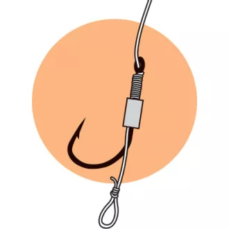   Jaxon Method Feeder Iseama 10-es 0,12 mm 10 cm fonott hajszálelőkés szakállas előkötött horog 8 db/csomag