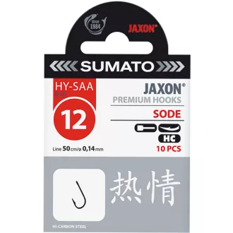 Jaxon Sumato Sode 12-es 0,14 mm arany előkötött horog