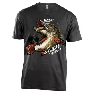 Jaxon Nature csukamintás pamut fekete S póló
