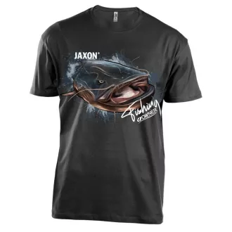 Jaxon Nature harcsamintás pamut fekete S póló