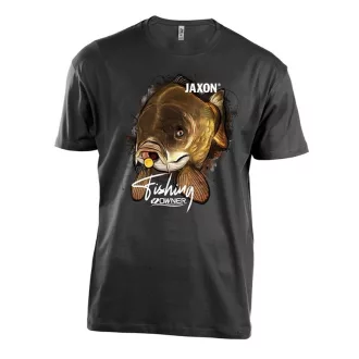 Jaxon Nature pontymintás pamut fekete L póló