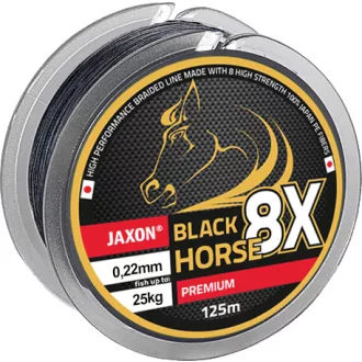   Jaxon black horse 8x premium 0,18 mm 125 m sötétgrafit fonott főzsinór