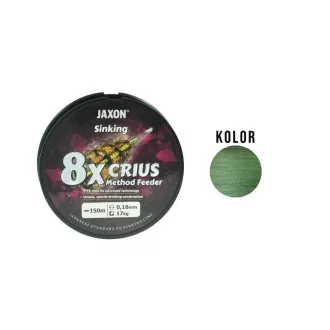   Jaxon Crius 8X Method Feeder Süllyedő Süllyedő 0,10 mm 150 m sötétzöld fonott főzsinór