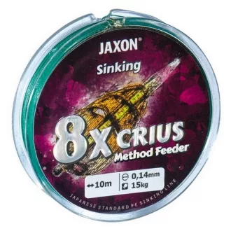   Jaxon Crius 8X Method Feeder Süllyedő Süllyedő 0,10 mm 10 m sötétzöld fonott előkezsinór