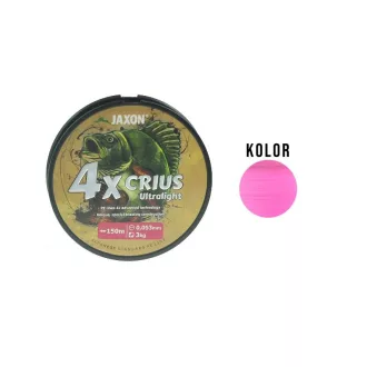   Jaxon Crius 4X Ultralight 0,061 mm 150 m rózsaszín fonott főzsinór