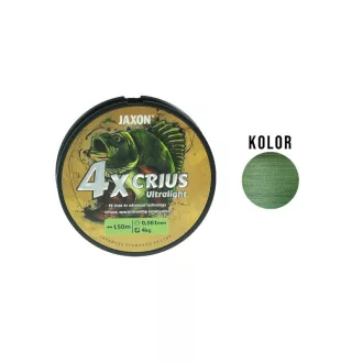   Jaxon Crius 4X Ultralight Army 0,061 mm 150 m sötétzöld fonott főzsinór