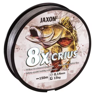 Jaxon Crius 8 × 0,20 mm 150 m szürke fonott főzsinór