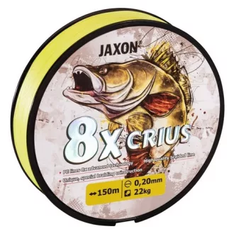   Jaxon Crius 8X Fluo 0,08 mm 150 m fluo sárga fonott főzsinór