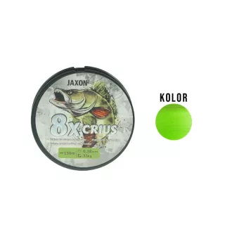   Jaxon Crius 8X Flash 0,18 mm 150 m fluo zöld fonott főzsinór