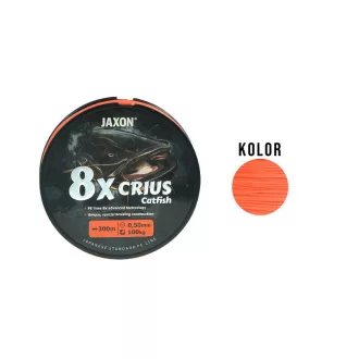   Jaxon Crius 8X Catfish Nagyhalas 0,50 mm 300 m narancssárga fonott főzsinór
