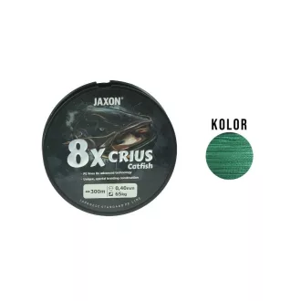   Jaxon Crius 8X Catfish Nagyhalas 0,45 mm 300 m sötétzöld fonott főzsinór