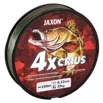   Jaxon Crius 4 × 0,36 mm 150 m sötétzöld fonott főzsinór