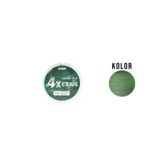   Jaxon Crius 4X Leader 0,18 mm 10 m sötétzöld fonott előkezsinór