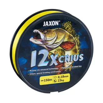   Jaxon Crius 12X Fluo 0,18 mm 150 m fluo sárga fonott főzsinór