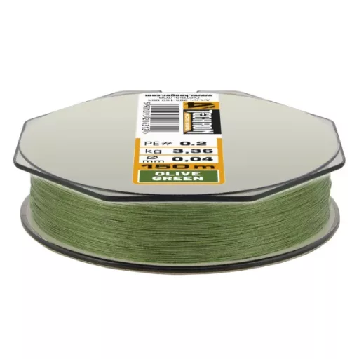 Kamatsu Techron Micro Braid X4 PE 0,10 mm 150 m olívazöld fonott főzsinór