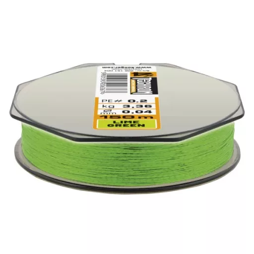 Kamatsu Techron Micro Braid X4 Lime PE 0,08 mm 150 m zöld fonott főzsinór