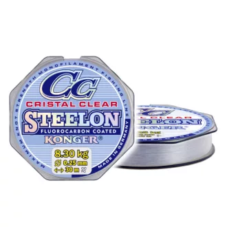   Konger Steelon CC Cristal Clear FC 0,18 mm 30 m átlátszó fluorocarbon bevonatos monofil zsinór