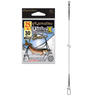   Kamatsu volfram x carbon leader 30 cm 5 kg ragadozóhalas előke