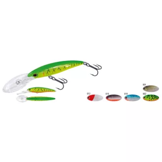   Kamatsu Deep Minnow 140F Holo piros fejű holo minnow wobbler