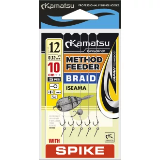   Kamatsu method feeder fonott iseama spike 6-os előkötött horog