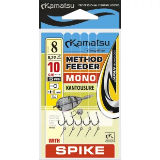   Kamatsu method feeder mono kantousure spike 6-os előkötött horog