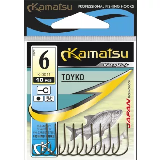 Kamatsu toyko fekete nikkel 14-es füles szakállas horog