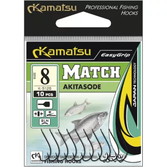 Kamatsu akitasode match fekete nikkel 8-as lapkás horog