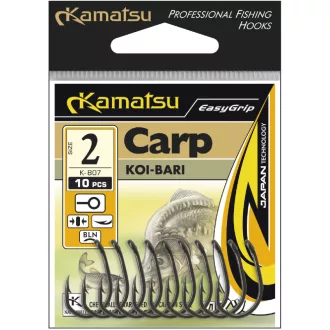 Kamatsu koi bari fekete nikkel 6-os füles szakállas horog