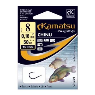 Kamatsu 50 cm tench chinu 6-os előkötött horog