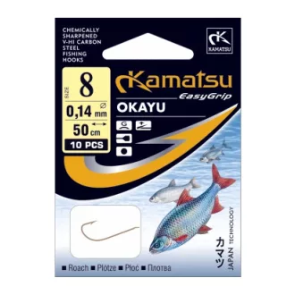 Kamatsu 50 cm okayu roach 8-as előkötött horog