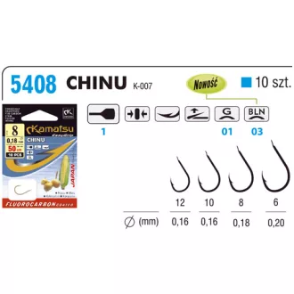 Kamatsu fc 50 cm maize chinu 12-es előkötött horog