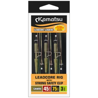   Kamatsu Fűzliget camou ólombetétes ólomkapoccsal 35 lb 75 cm terepszínű pontyozó szerelék