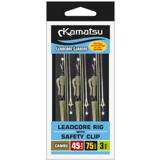   Kamatsu Hajnal camou ólombetétes ólomkapoccsal 35 lb 75 cm terepszínű pontyozó szerelék