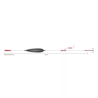 Mikado Mono Dupla horoggal 3/0-s ragadozóhalas szerelék