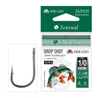   Mikado Sensual Drop Shot 2/0-s szakállas drop shot horog 10 db/csomag