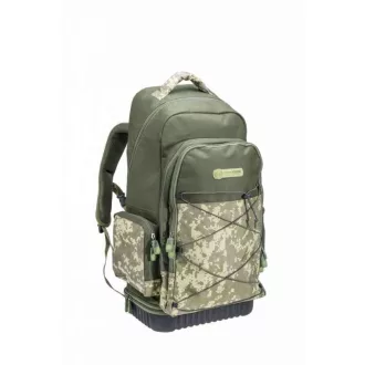   Mivardi CamoCODE Medium párnázott terepszínű/zöld hátizsák 43 × 24 × 28 cm