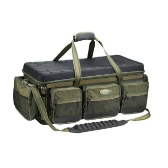   Mivardi New Dynasty XXL párnázott zöld/fekete horgásztáska 75 × 34 × 37 cm