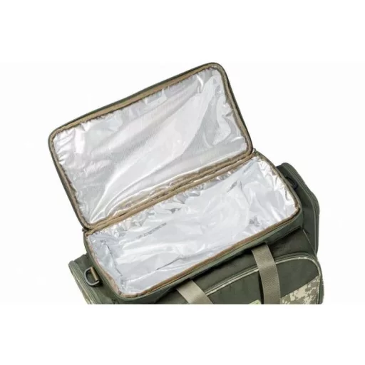 Mivardi CamoCode Dinning Thermo és Étkészlet hőszigetelt terepszínű/zöld horgásztáska 47 × 25 × 30 cm