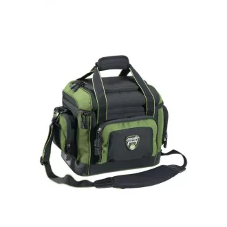   Mivardi Executive Pro párnázott sötétzöld/fekete pergetőtáska 40 × 25 × 28 cm