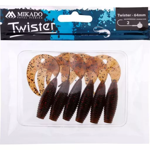 Mikado Brown Pumpkin 6,4 cm 6 db/csomag twister