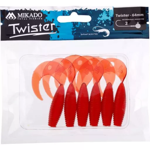 Mikado piros 6,4 cm 6 db/csomag twister