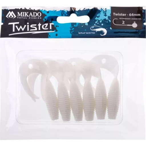 Mikado fehér 6,4 cm 6 db/csomag twister