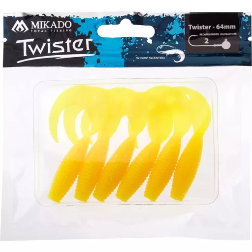 Mikado sárga 6,4 cm 6 db/csomag twister