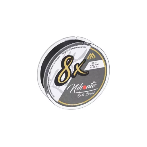 Mikado Nihonto Octa Braid 0,23 mm 150 m fekete fonott főzsinór