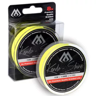  Mikado Kendo Shine 0,23 mm 150 m fluo sárga fonott főzsinór