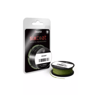 Delphin SIXCOAT Skin grass 5 m 25 lb fonott előkezsinór