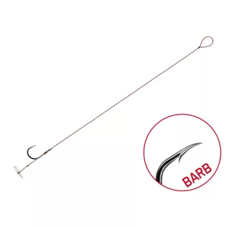   Delphin Proxi Quickstop 8 cm 0,1 mm 8-as szakállas előkötött horog 6 db/csomag